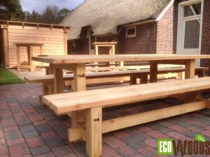 Picknicktafel Met Losse Banken Meter Handgemaakt