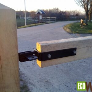 Sluiting houten slagboom