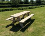 Eco Picknicktafel Boomstam Eiken - Afbeelding 7
