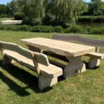 Eco Oostenrijkse Eiken picknickset met rugleuning