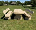 Eco Oostenrijkse Eiken picknickset met rugleuning - Afbeelding 8