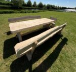 Eco Oostenrijkse Eiken picknickset met rugleuning - Afbeelding 4