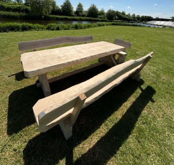 IMG_0437 Large Eco Oostenrijkse Eiken picknickset met rugleuning - Afbeelding 4