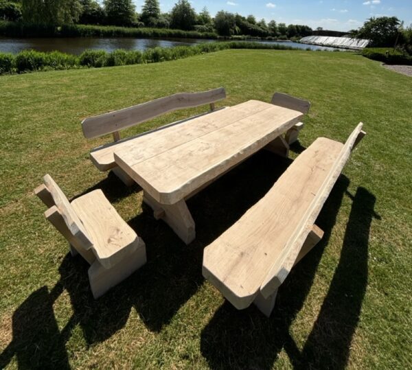 IMG_0443 Large Eco Oostenrijkse Eiken picknickset met rugleuning - Afbeelding 10