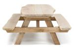 Eiken Robuuste Picknicktafel Eco Natuur - Afbeelding 2