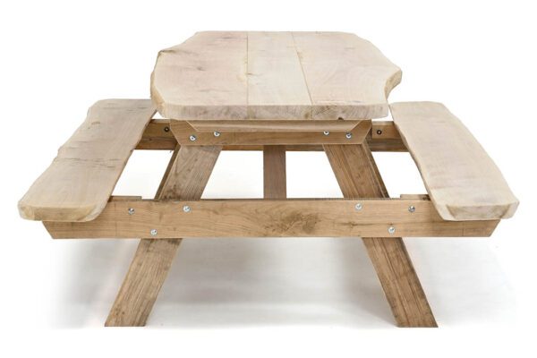 eiken-robuuste-picknicktafel-eco-natuur-1 Eiken Robuuste Picknicktafel Eco Natuur - Afbeelding 2