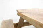 Eiken Robuuste Picknicktafel Eco Natuur - Afbeelding 5