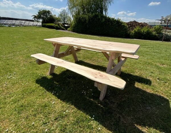 IMG_0469 Large Douglas Robuuste Picknicktafel Eco Natuur - Afbeelding 8