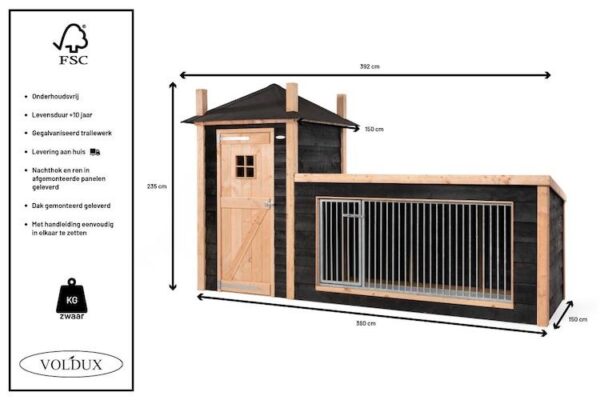 Voldux_Hondenkennel Hooiberg Siem_8720569162255_4 Hondenkennel Hooiberg Siem - Voldux - Afbeelding 4