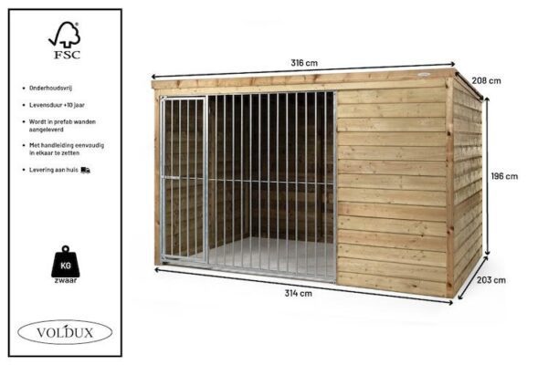 Voldux_Hondenkennel boris_8720569173152_7 Hondenkennel Boris - Voldux - Afbeelding 4