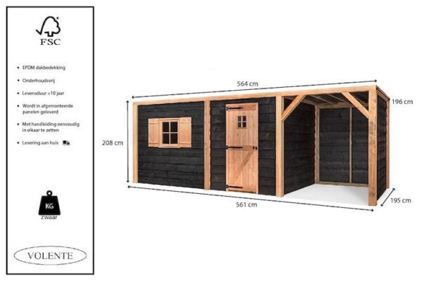 Volente_Houten_Tuinberging_Jan_8720094051550_6 Tuinberging Bram - Afbeelding 6