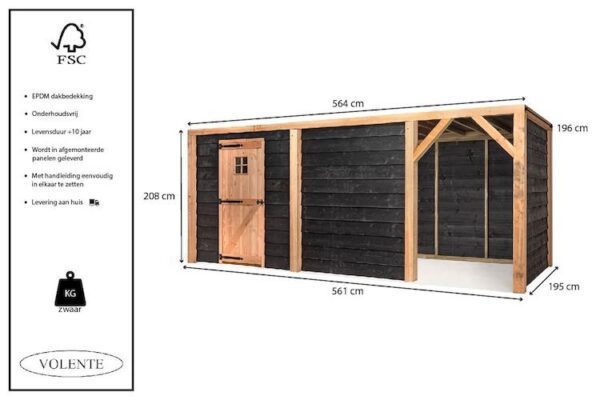 Volente_Houten_Tuinberging_Tijn_8720094051581_5 Tuinberging Sanne - Afbeelding 5