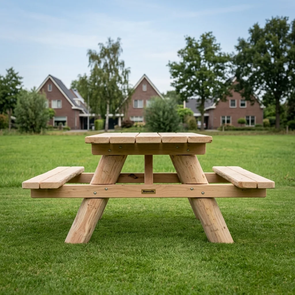 Boomstam picknicktafel Robinia-2