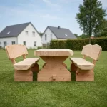 Eco Oostenrijkse Douglas picknickset met rugleuning-1