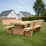 Eco Oostenrijkse Douglas picknickset met rugleuning-2