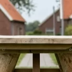 Eco Picknicktafel Boomstam Eiken -1