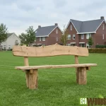 Eiken en Robinia Boomstam parkbanken-1