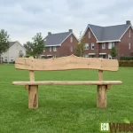 Eiken en Robinia Boomstam parkbanken-2
