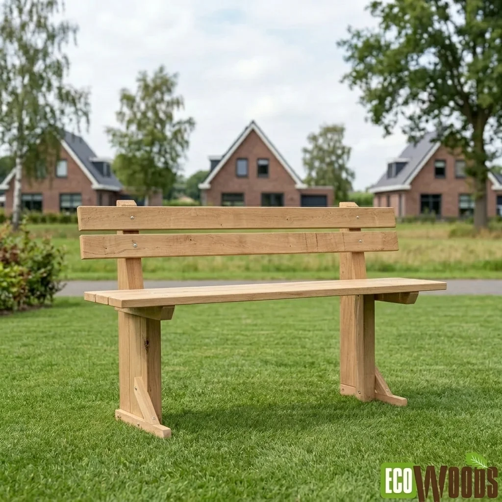 Eiken en Robinia Bos Parkbank-1
