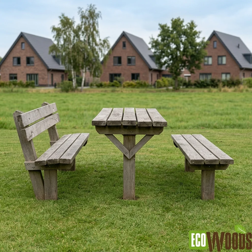 Eiken en Robinia Bosbanken met Tafel-1