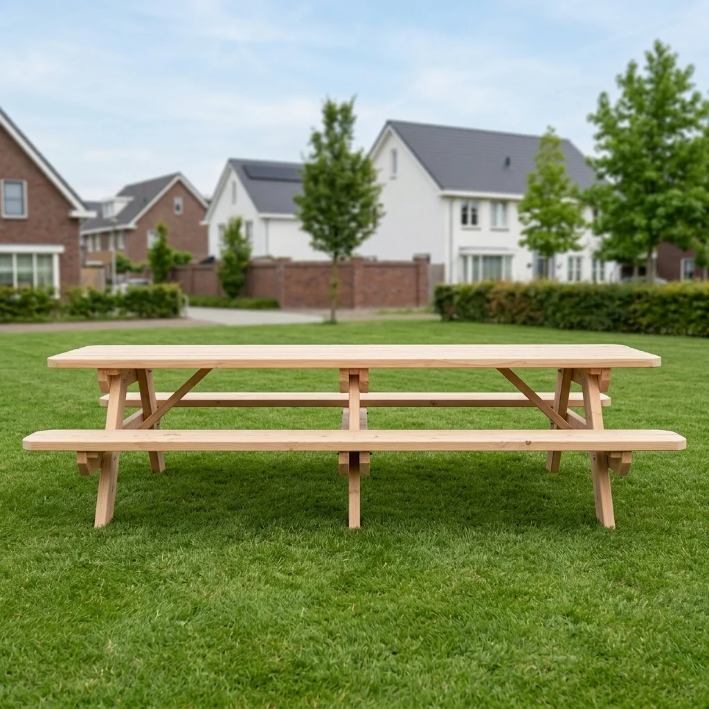 Grote picknicktafel MAXI Natuur-2