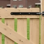 Houten looppoort plattelandshek-3