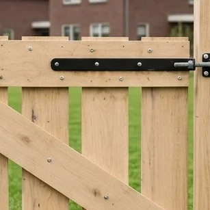 Houten looppoort plattelandshek-3