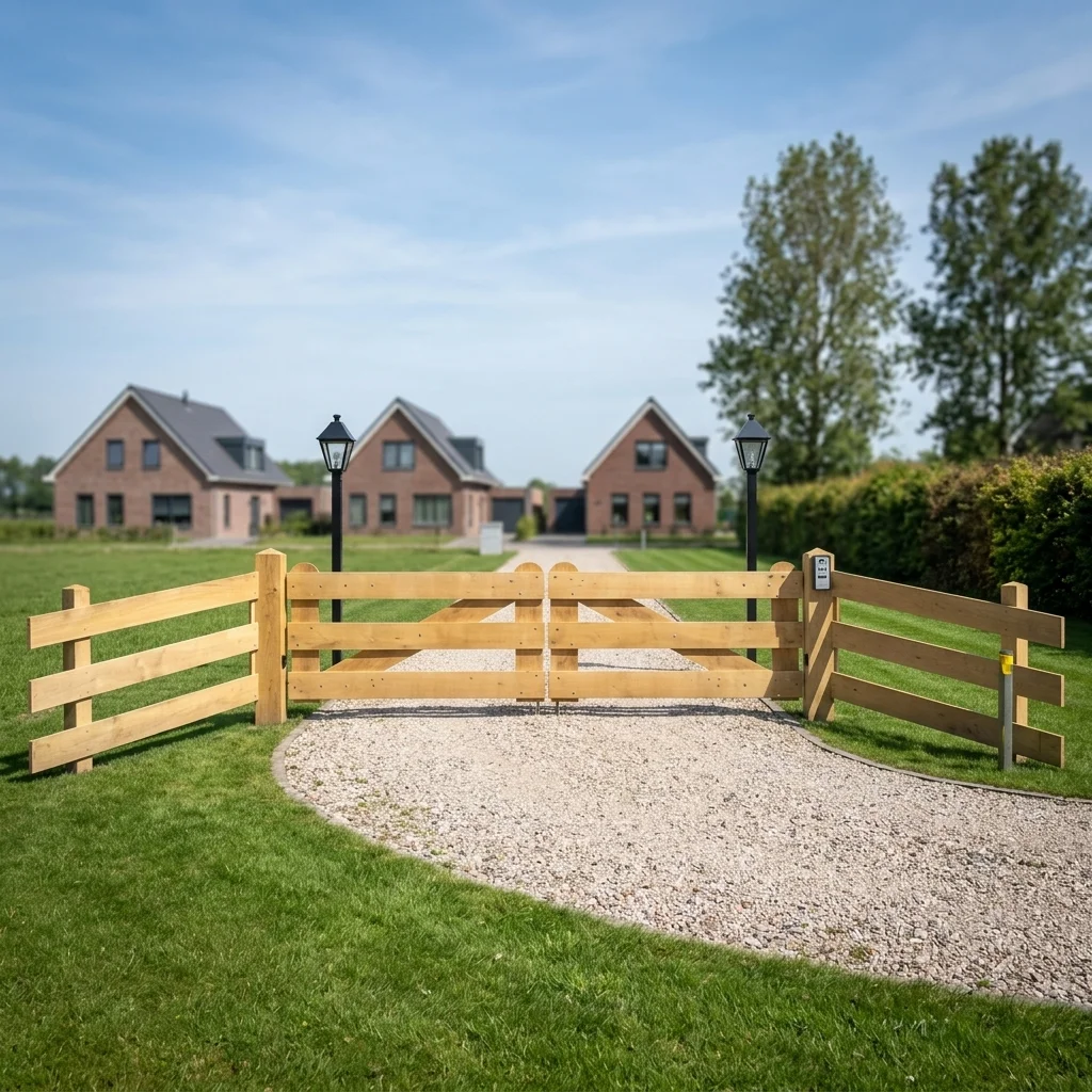 Plattelandshek twee delig oprit