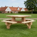 Vierkante picknicktafel de Veluwe (of rechthoekig)-1