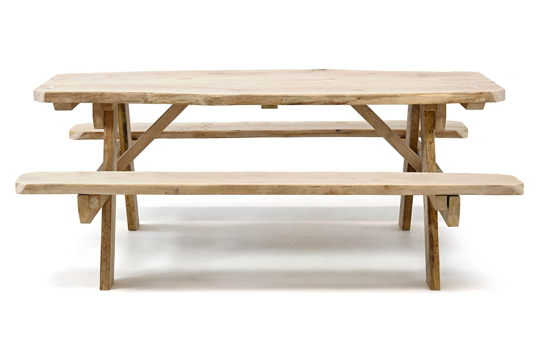 eiken robuuste picknicktafel