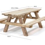 picknicktafel-afmetingen
