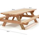 afmetingen picknicktafel