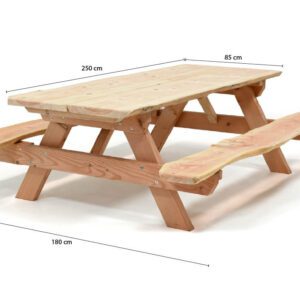 opklap picknicktafel douglas afmetingen