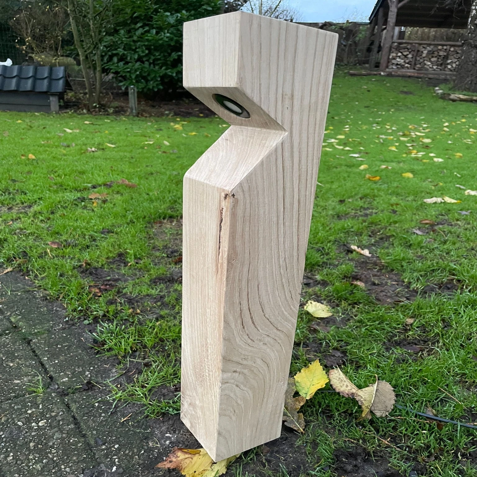 Eiken buitenlamp Casper1